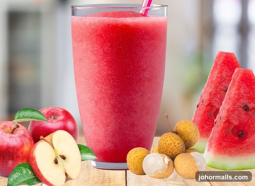 Fruit Smoothie with Fresh Fruit