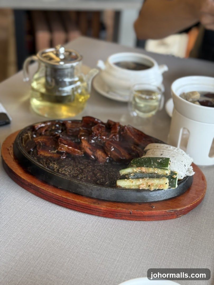 Sizzling Meat Platter with Tea