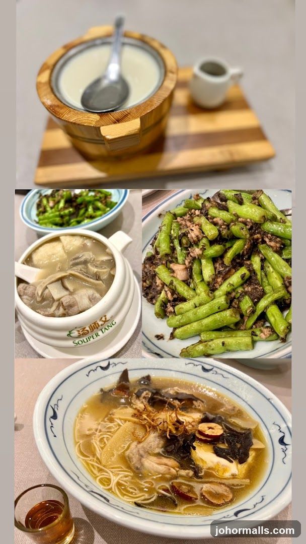Collage of Soups and Side Dishes