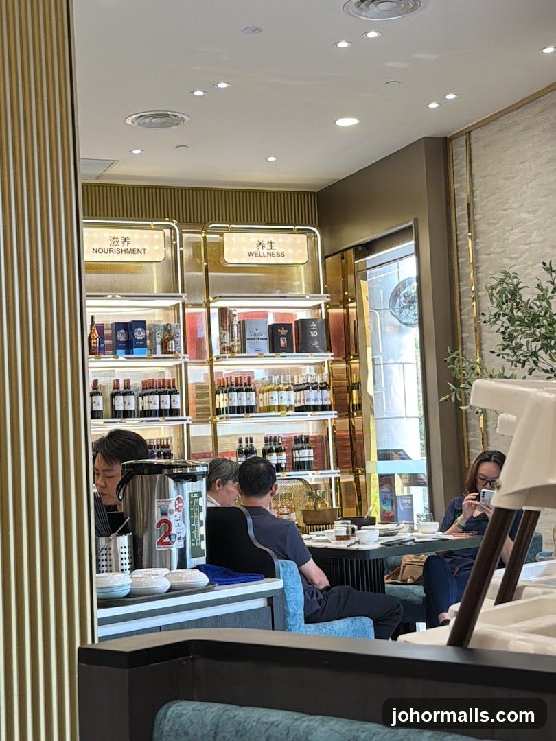 Restaurant Interior with Shelving