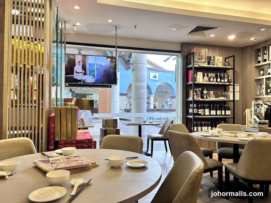 Restaurant Interior with Shelves of Wine
