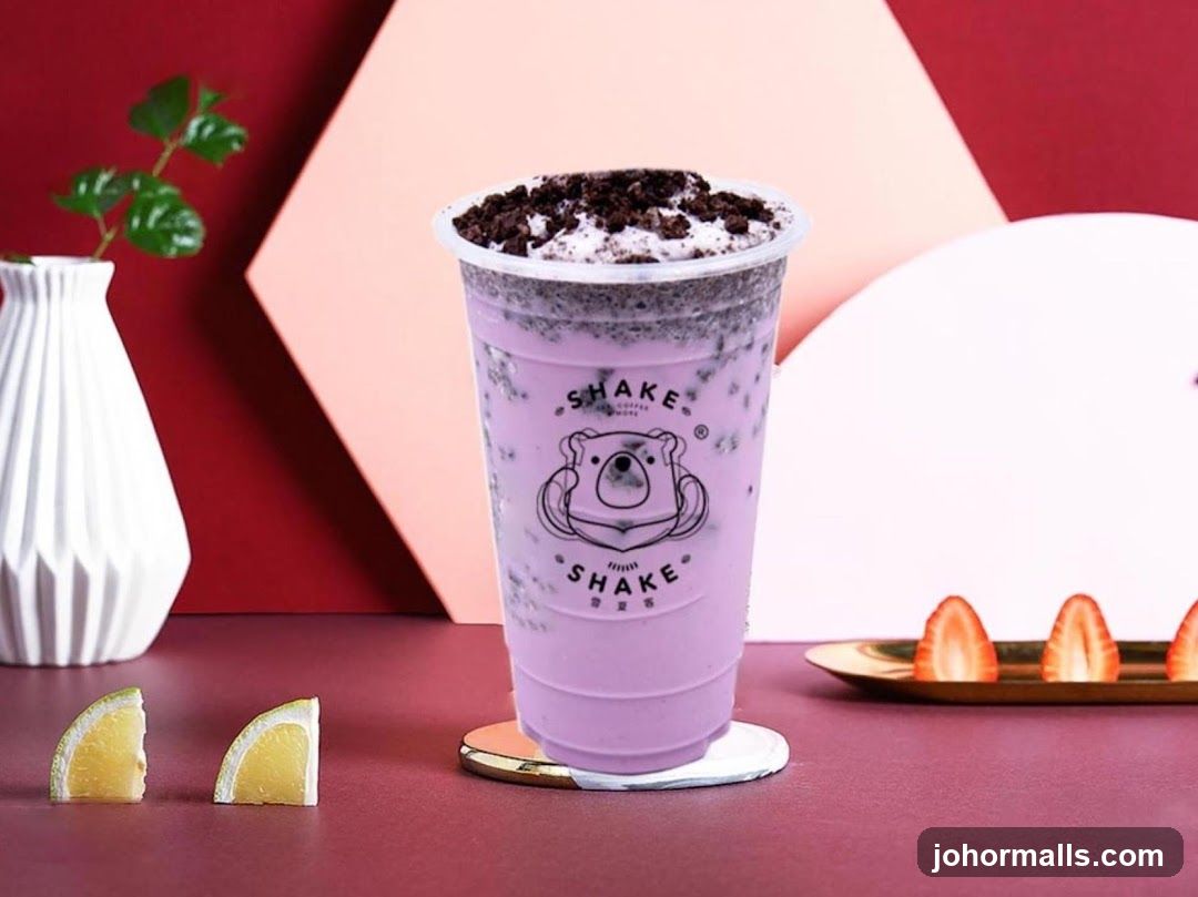 Purple Drink with Oreo Topping