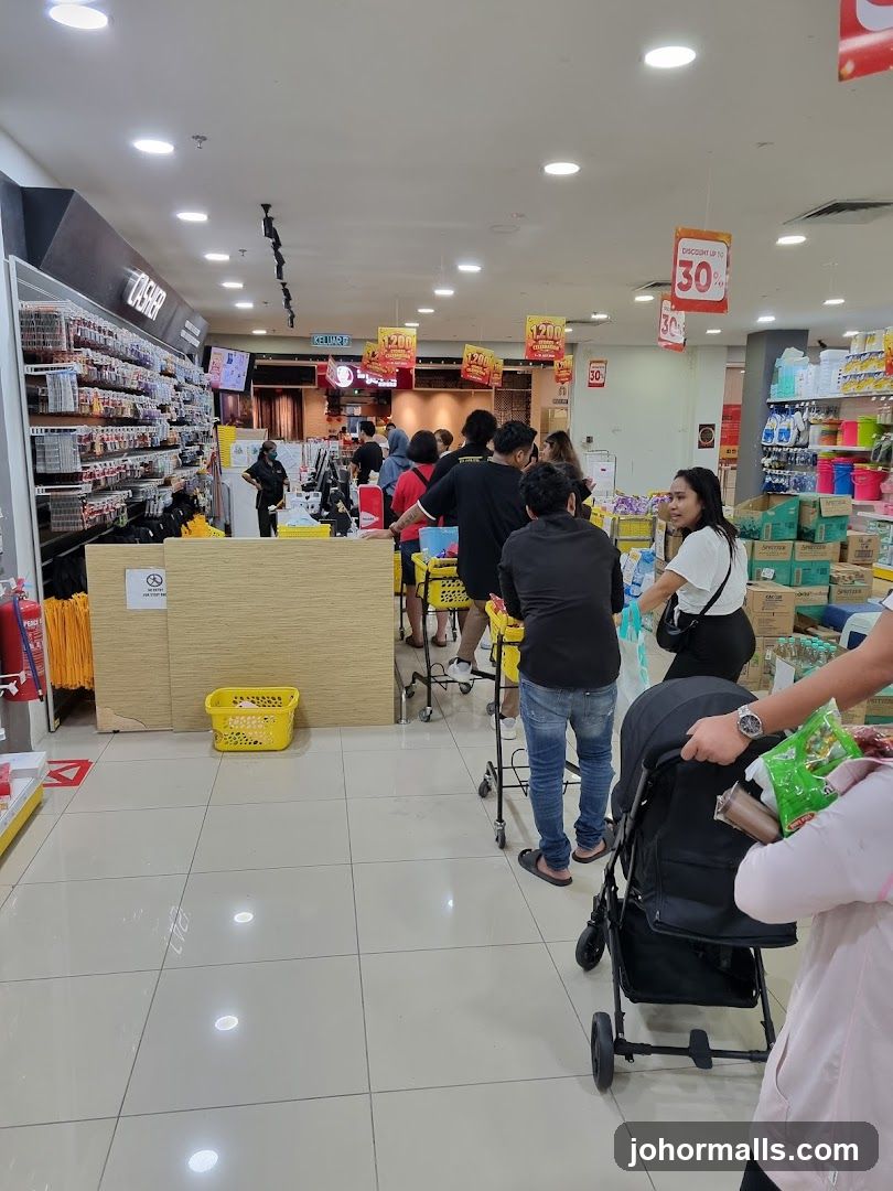 Shoppers in a store