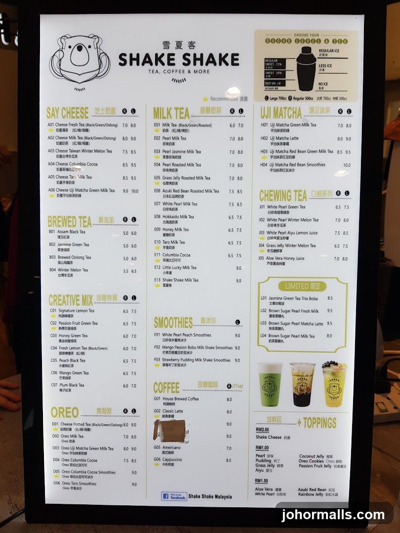 SHAKE SHAKE TEA, COFFEE & MORE