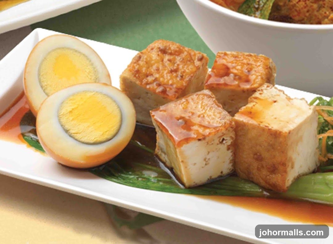 Braised Eggs and Tofu