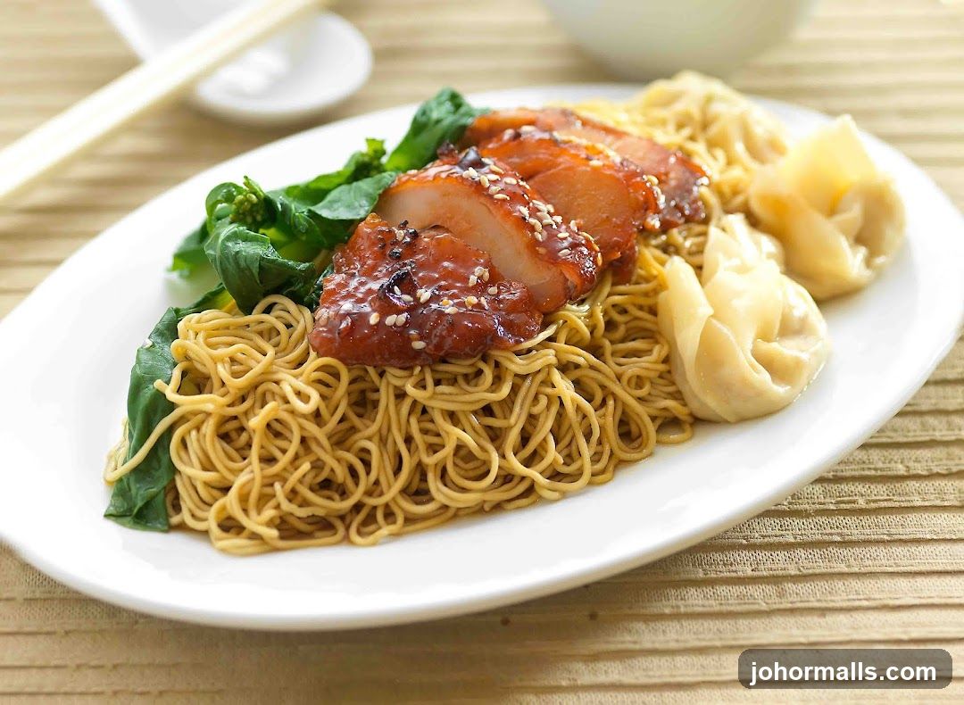Noodles with Char Siu and Wontons