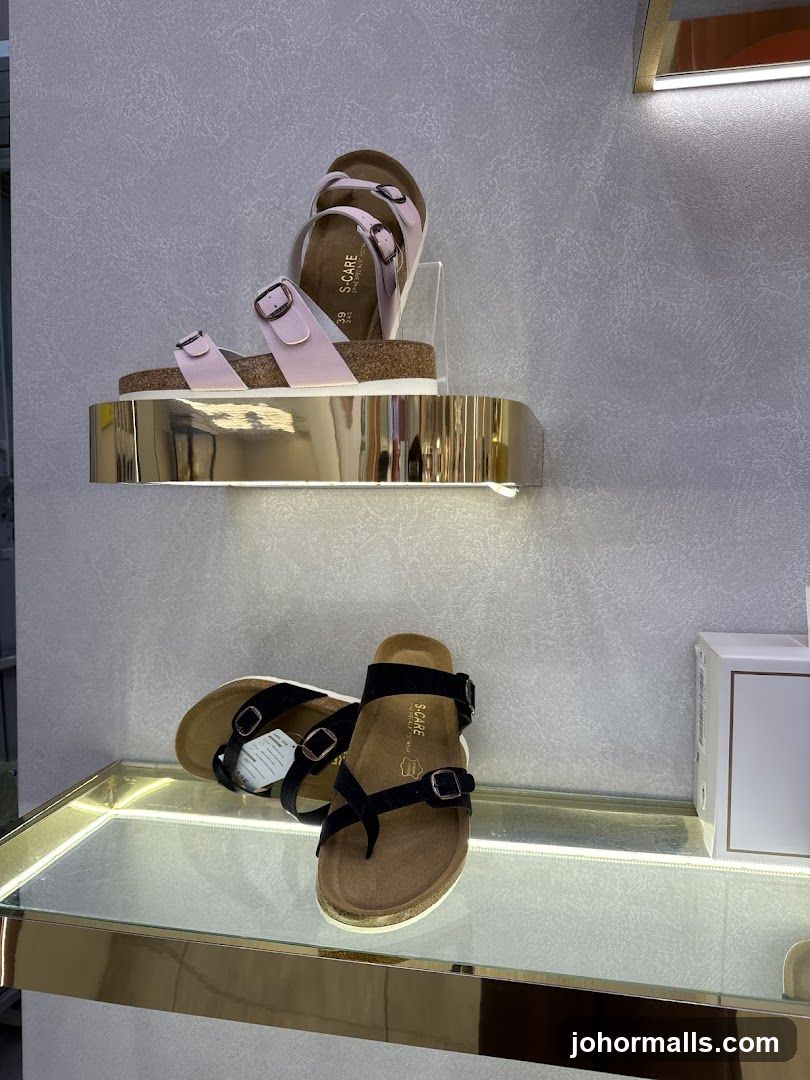 Sandals on Display