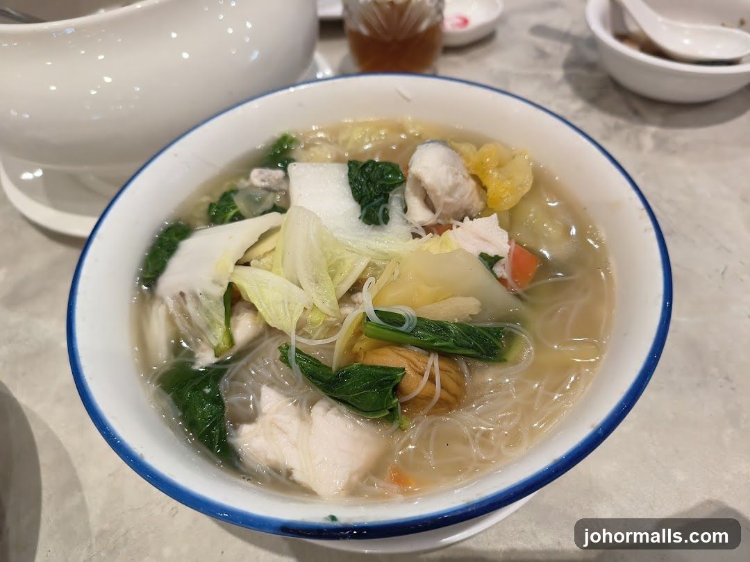 Fish and Vegetable Noodle Soup