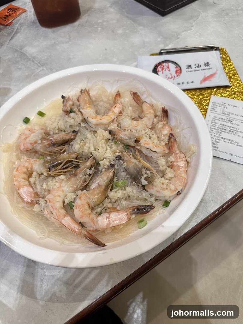 Steamed Prawns with Vermicelli