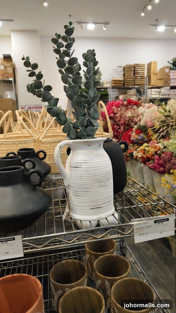 Decorative Vases and Floral Arrangements