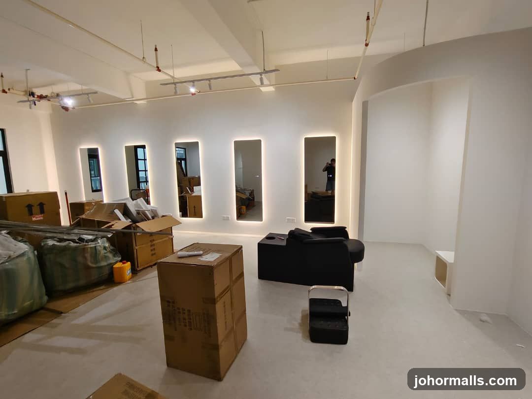 Salon Interior Under Construction