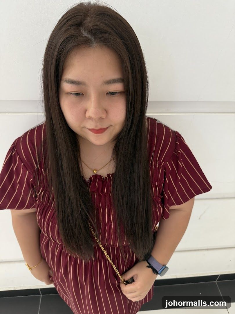 Woman in striped top
