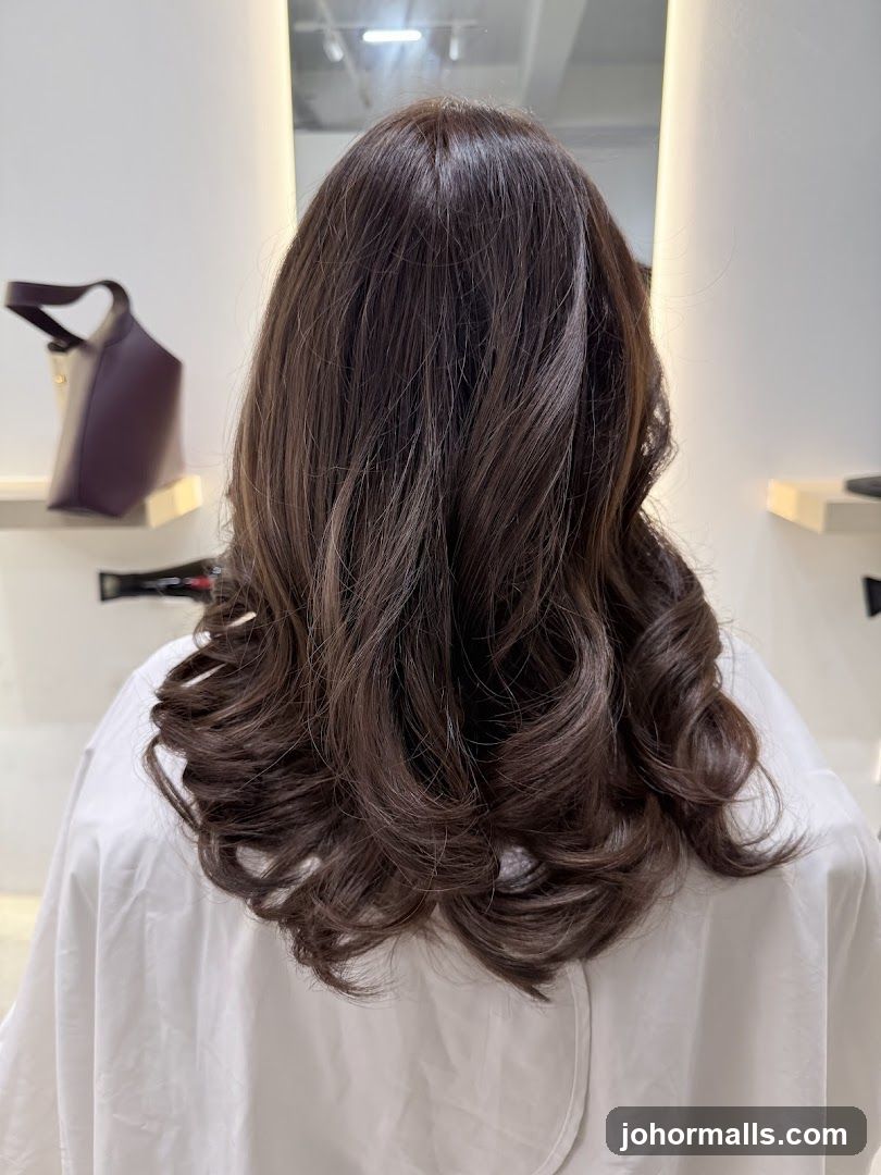 Woman's Hair After Styling