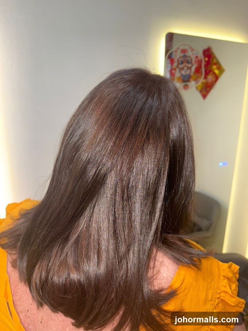 Woman's Hair After Treatment