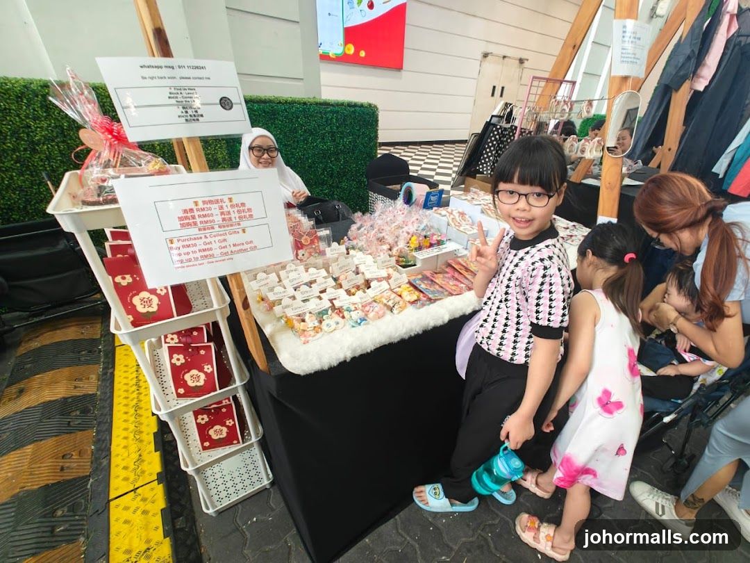 Market Stall with Gifts and Promotions