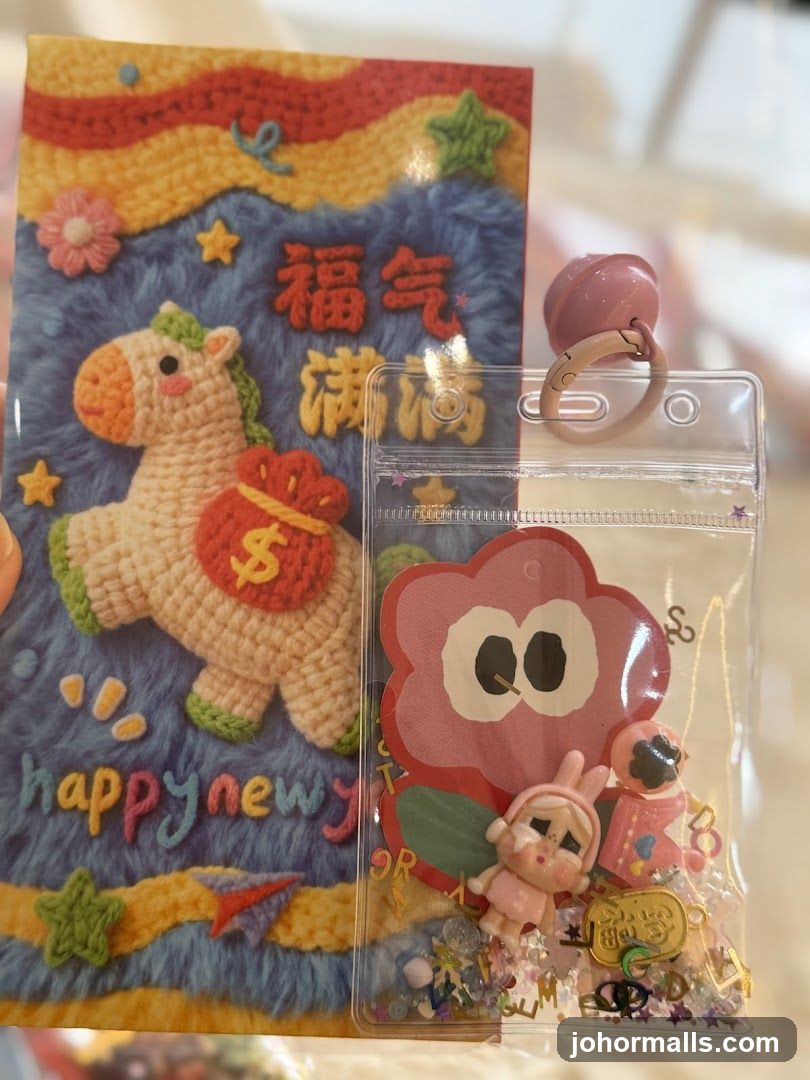 New Year's Card and Charm Holder