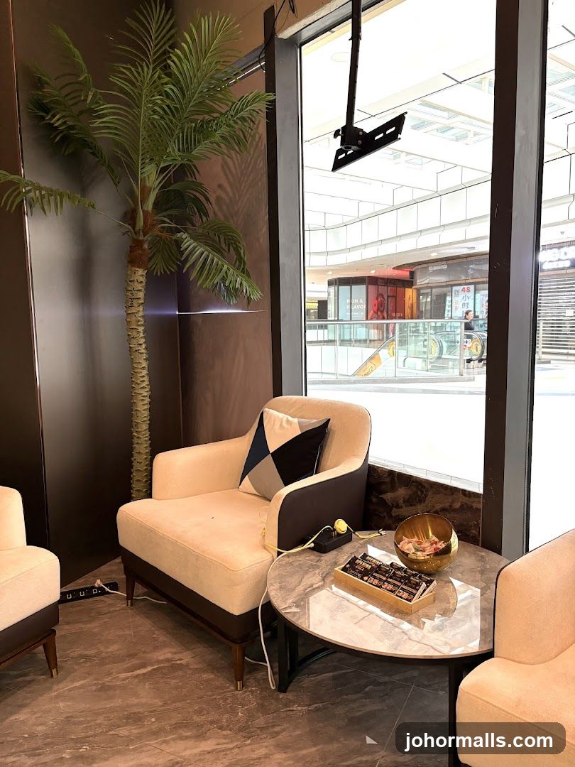 Comfortable Seating Area with Chocolates