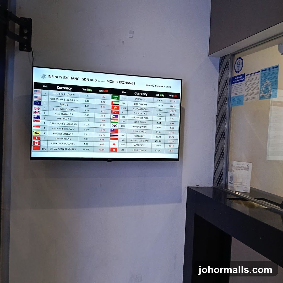 Money Exchange Rates Display