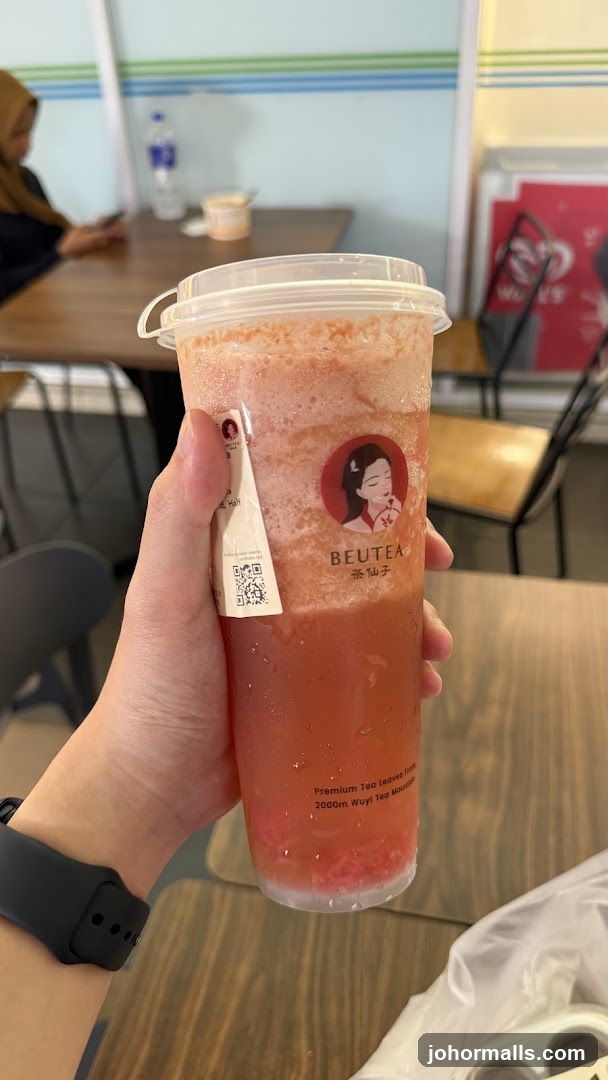 Beverage with Brand Logo