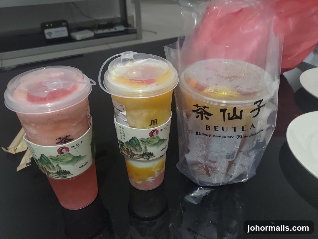 Three drinks from Beutea