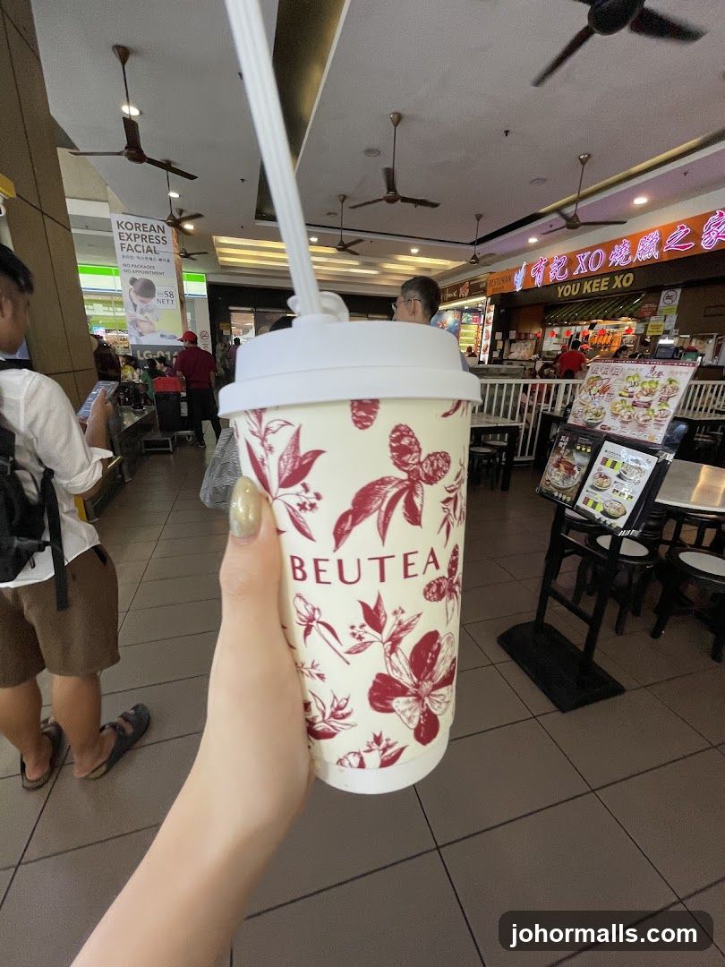 Beverage Cup with Floral Design