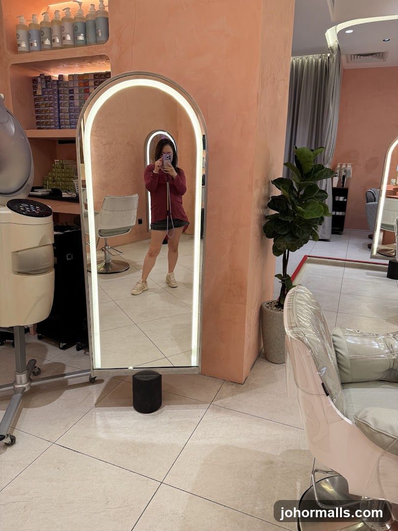 Salon Interior with Mirror