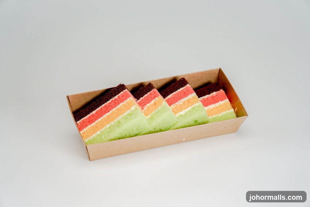 Rainbow Cake Slices