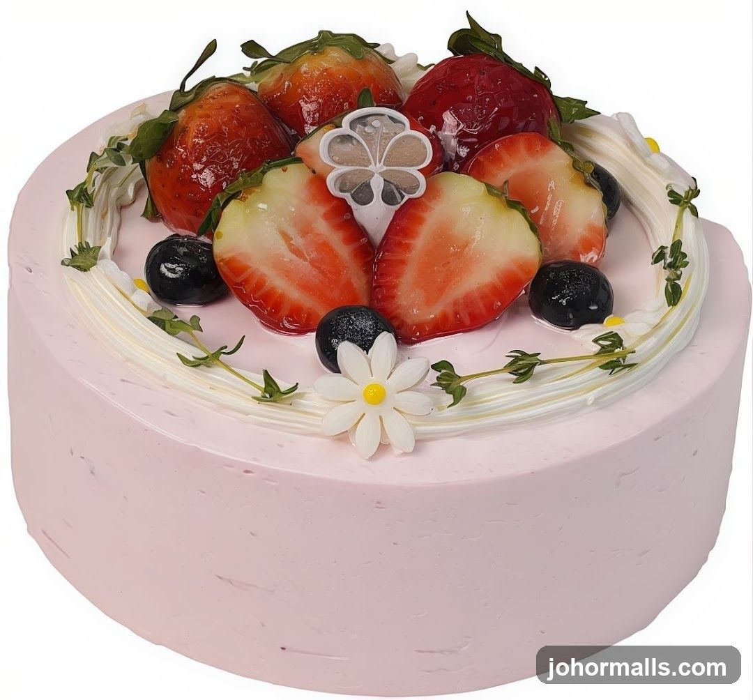 Strawberry and Blueberry Cake