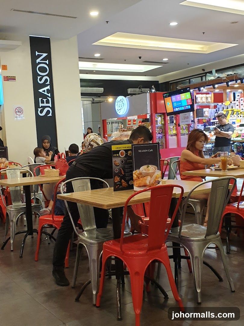 Restaurant Interior with Diners