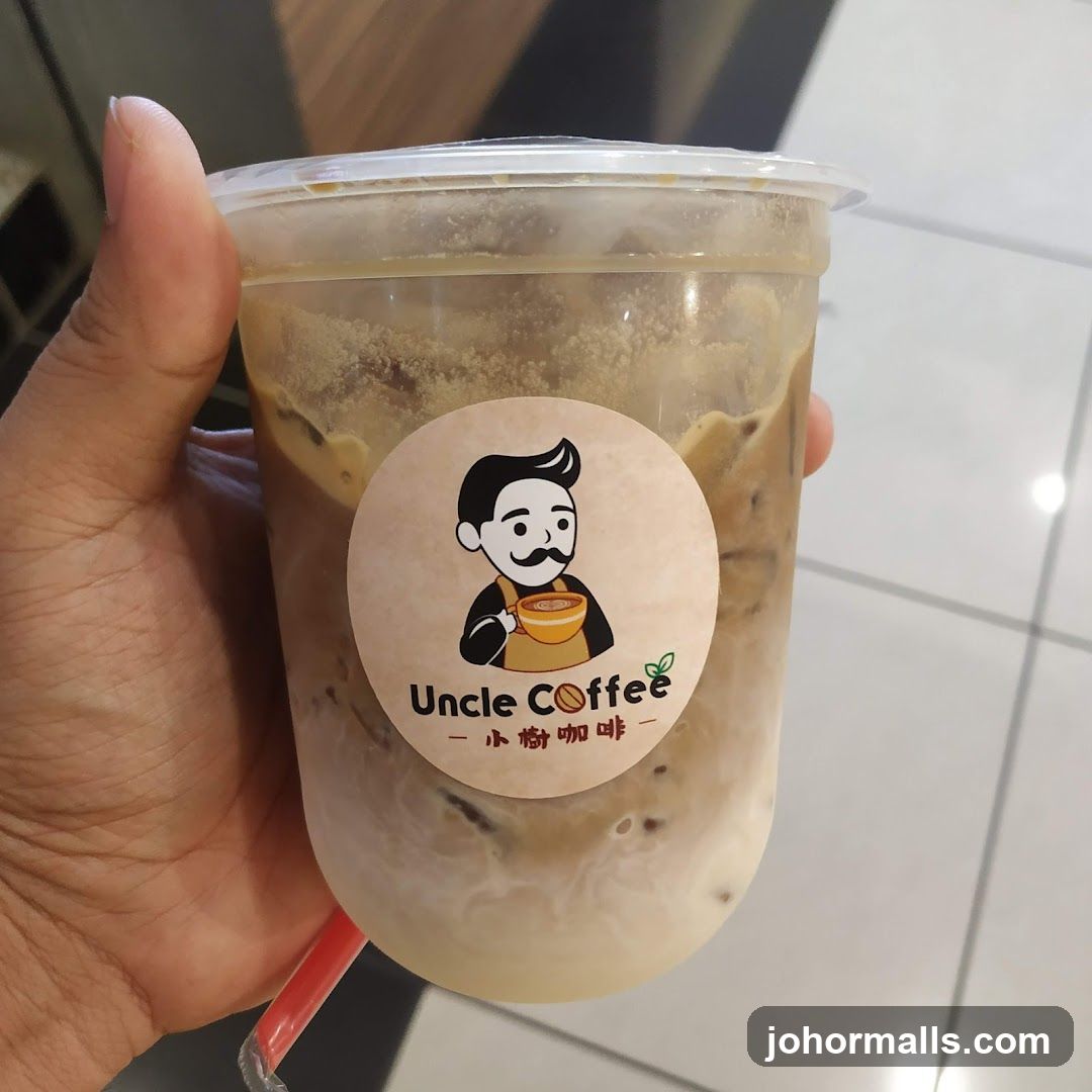 Iced Coffee with Uncle Coffee Logo