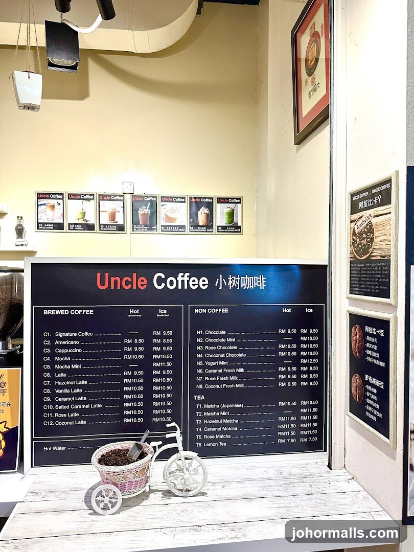 Uncle Coffee Menu