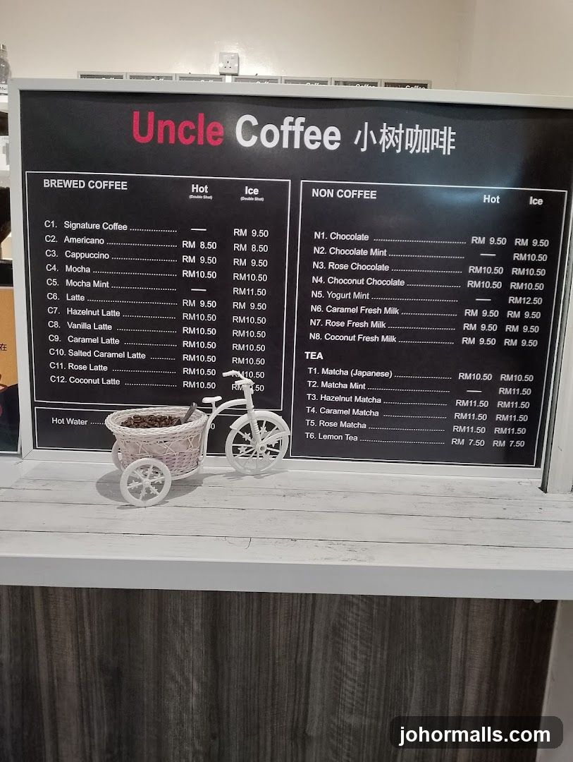 Uncle Coffee Menu