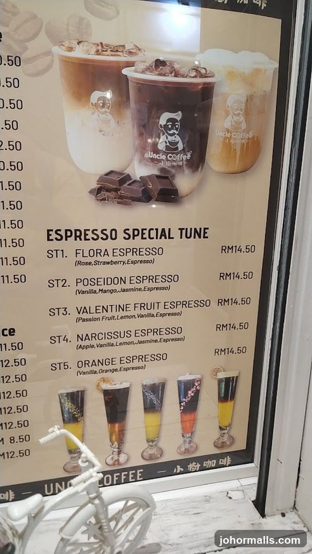 Uncle Coffee Menu