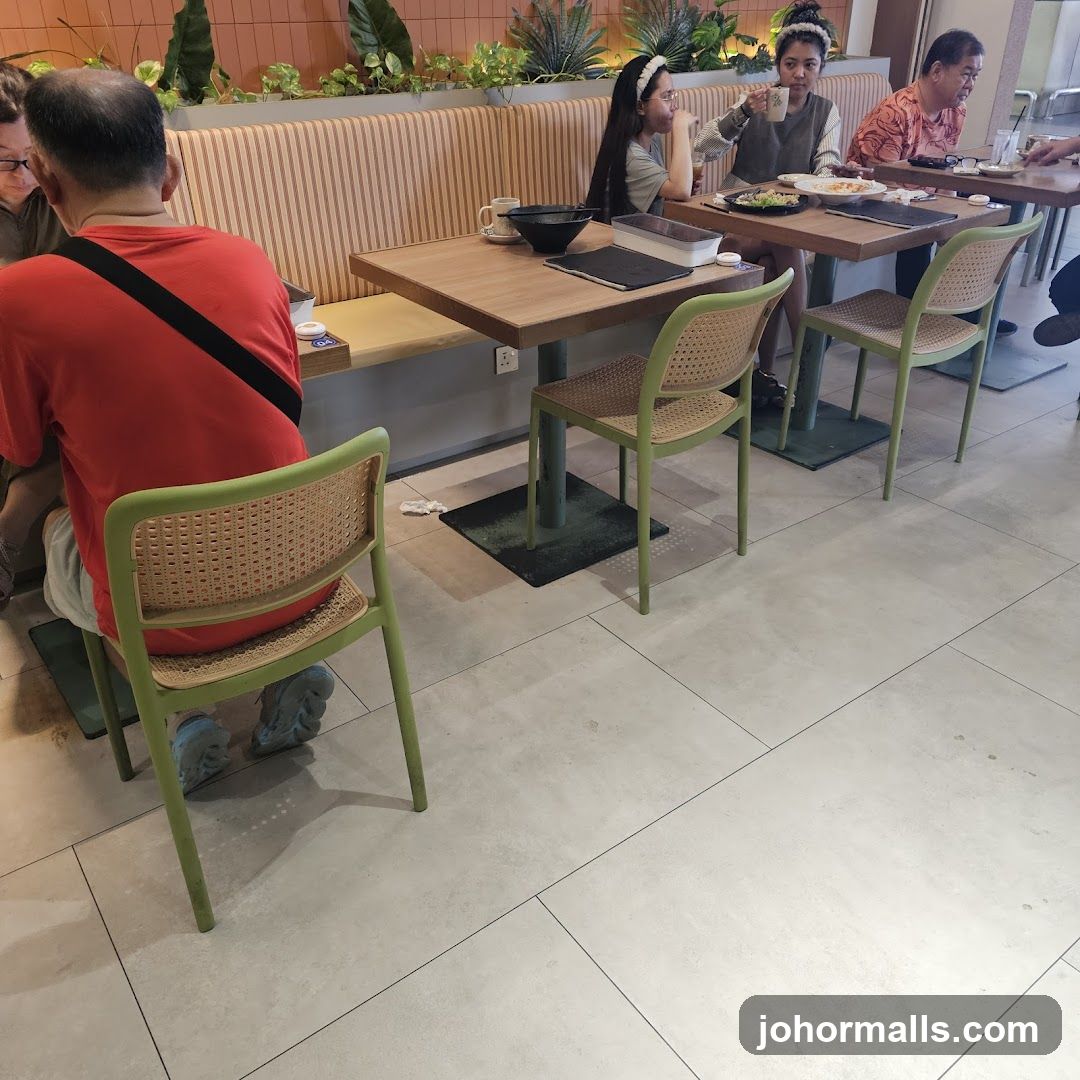 Restaurant Interior with Diners