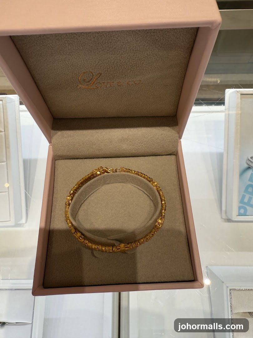 Gold Bracelet in Jewelry Box