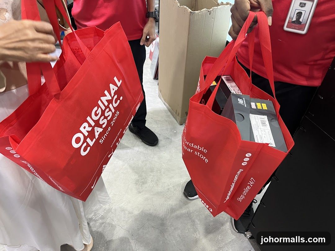 Shopping Bags with Merchandise