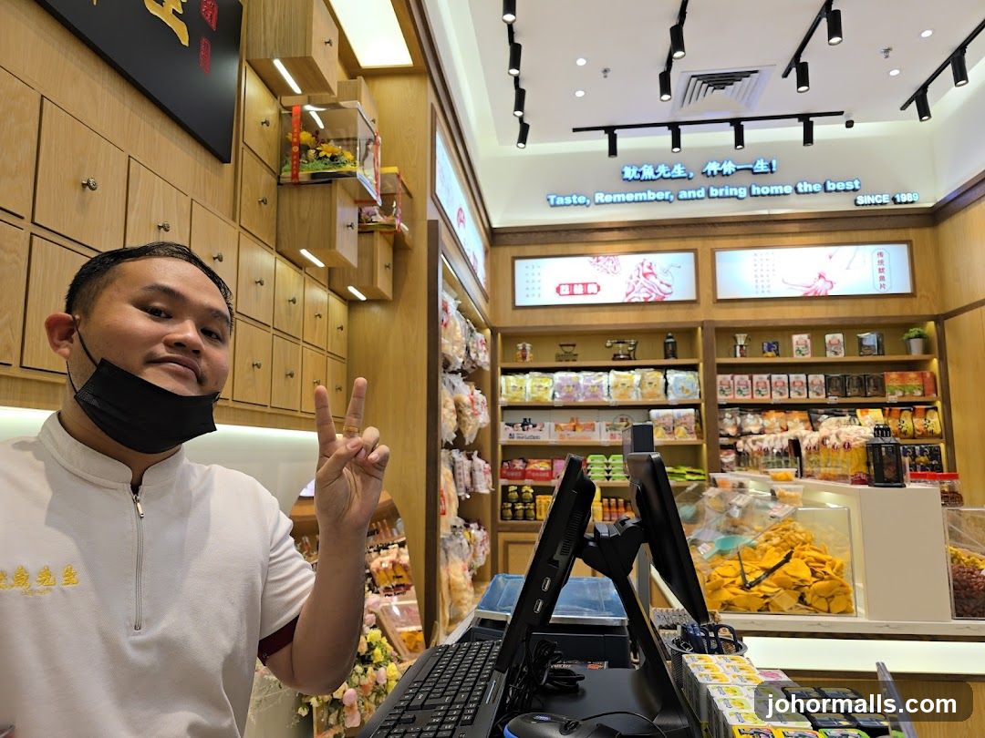 Store Interior with Man