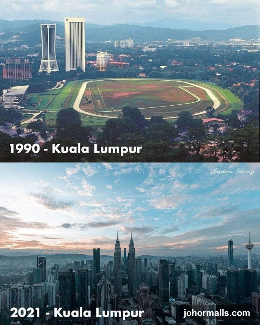 Kuala Lumpur: 1990 vs 2021