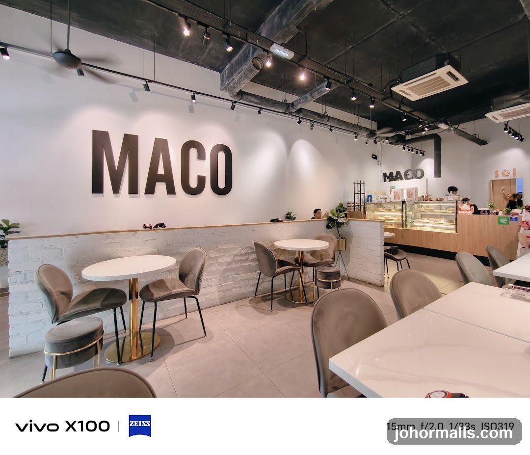 Cafe Interior with "MACO" Signage