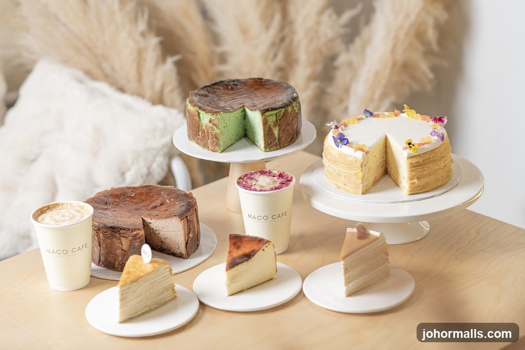 Assortment of Cakes and Coffee