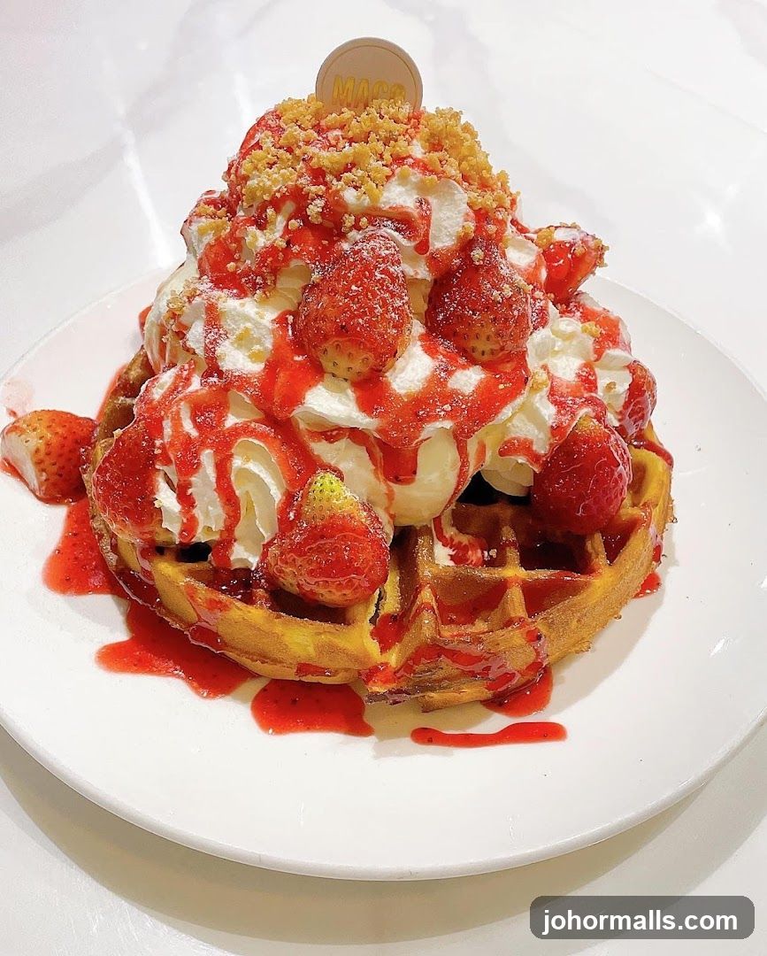Strawberry Waffle Sundae