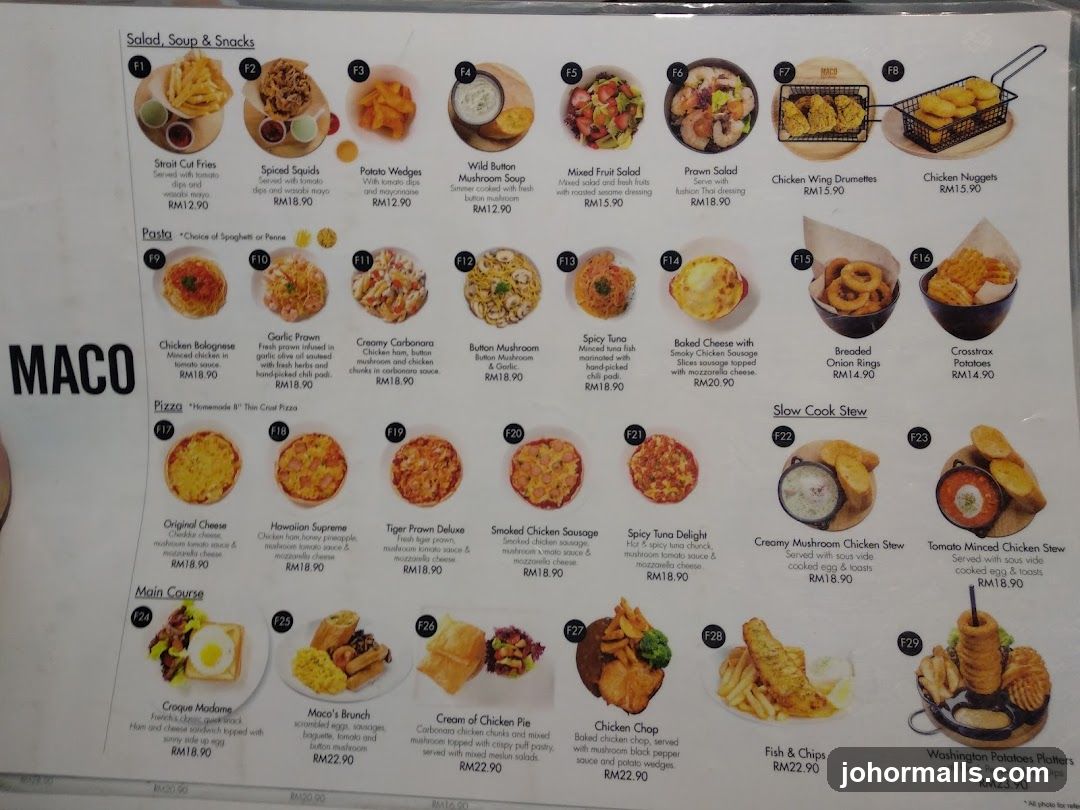 MACO Menu