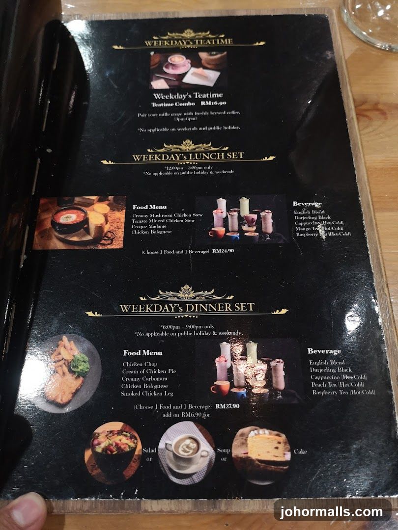 Weekday's Menu