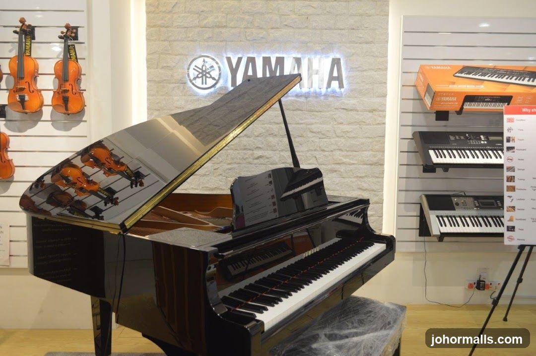 Yamaha Grand Piano and Keyboards Display