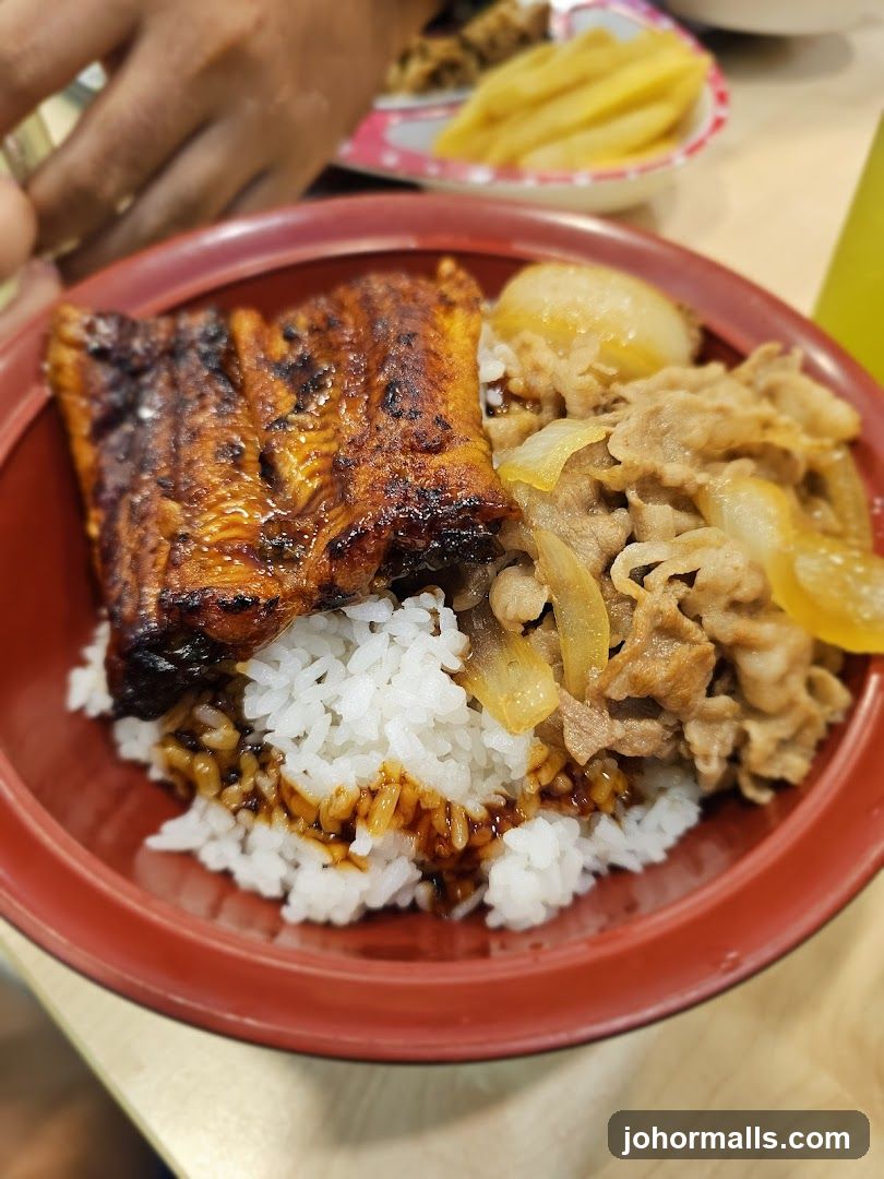 Unagi and Beef Rice Bowl
