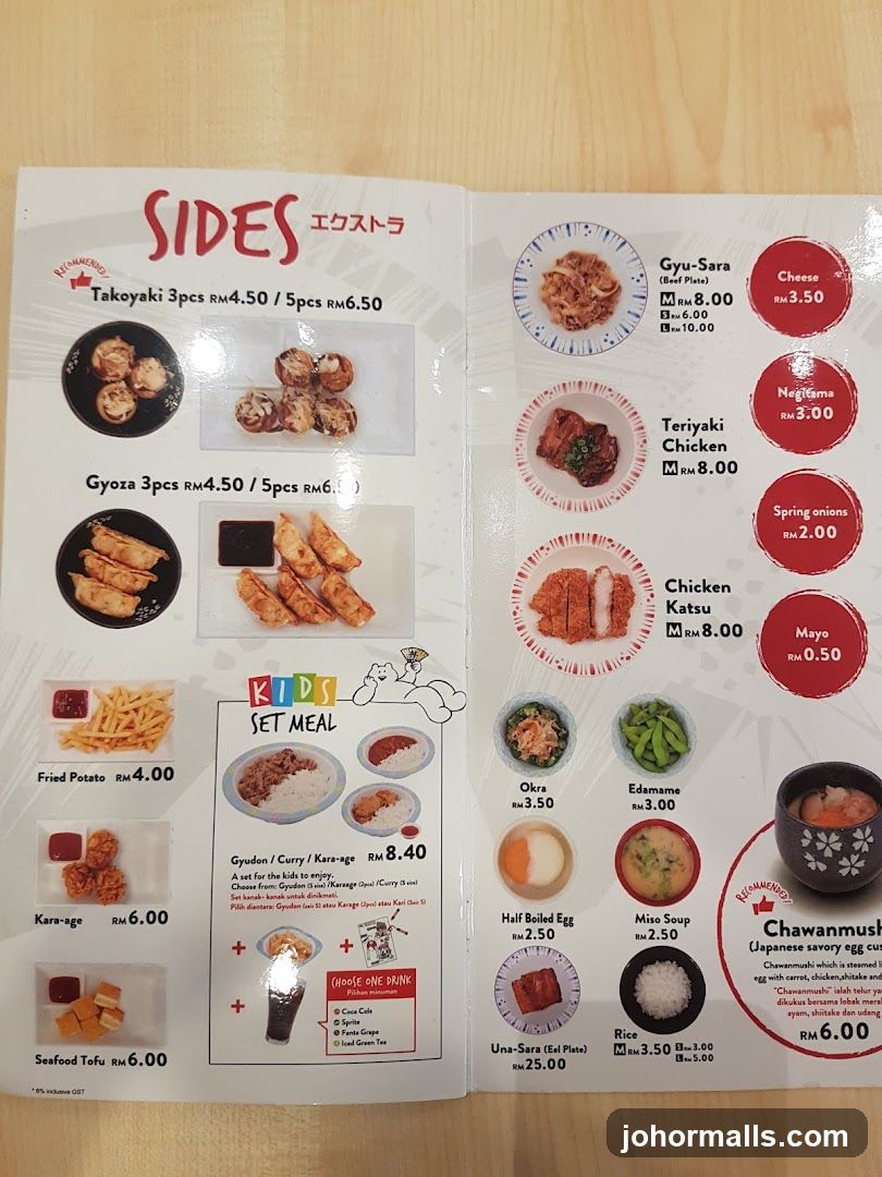 Sides and Kids Set Meal