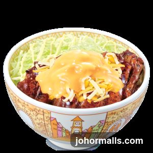 Pork bowl with cheese sauce