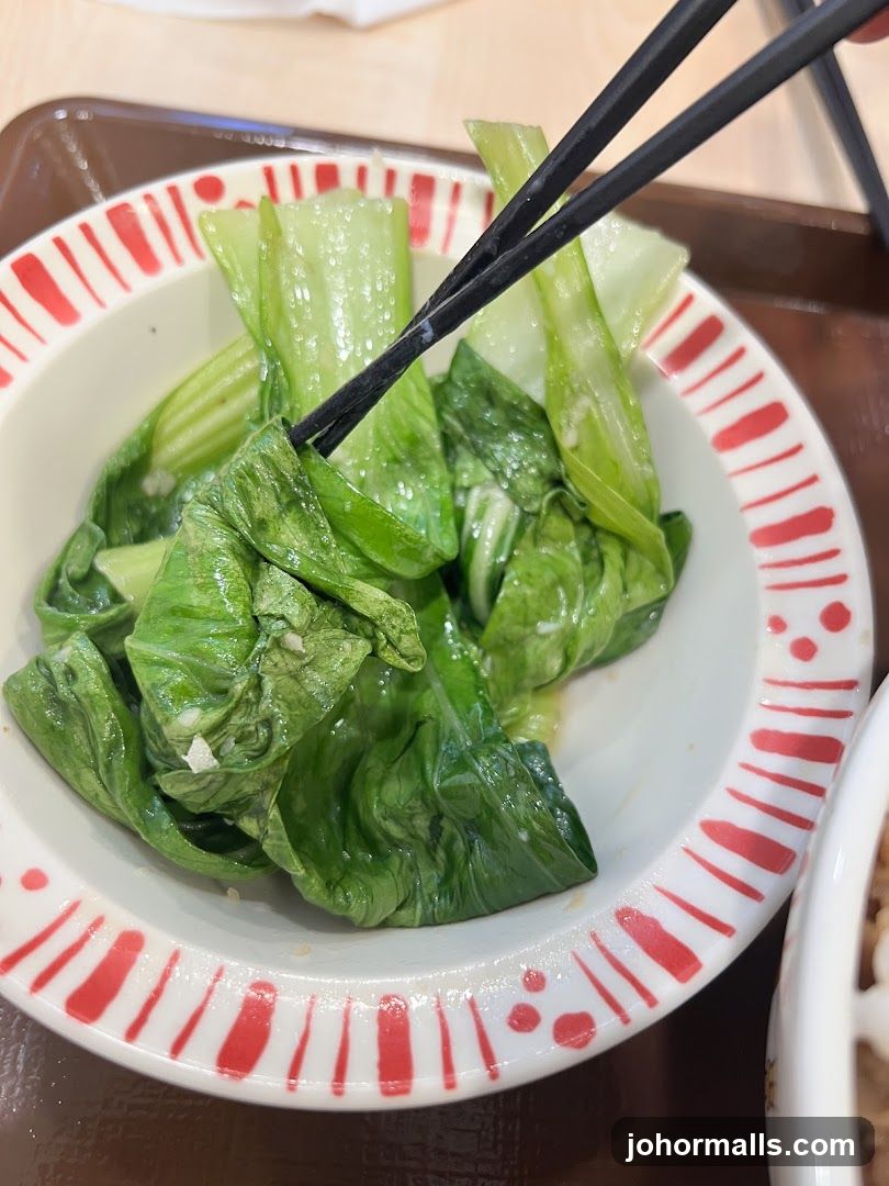Steamed Bok Choy