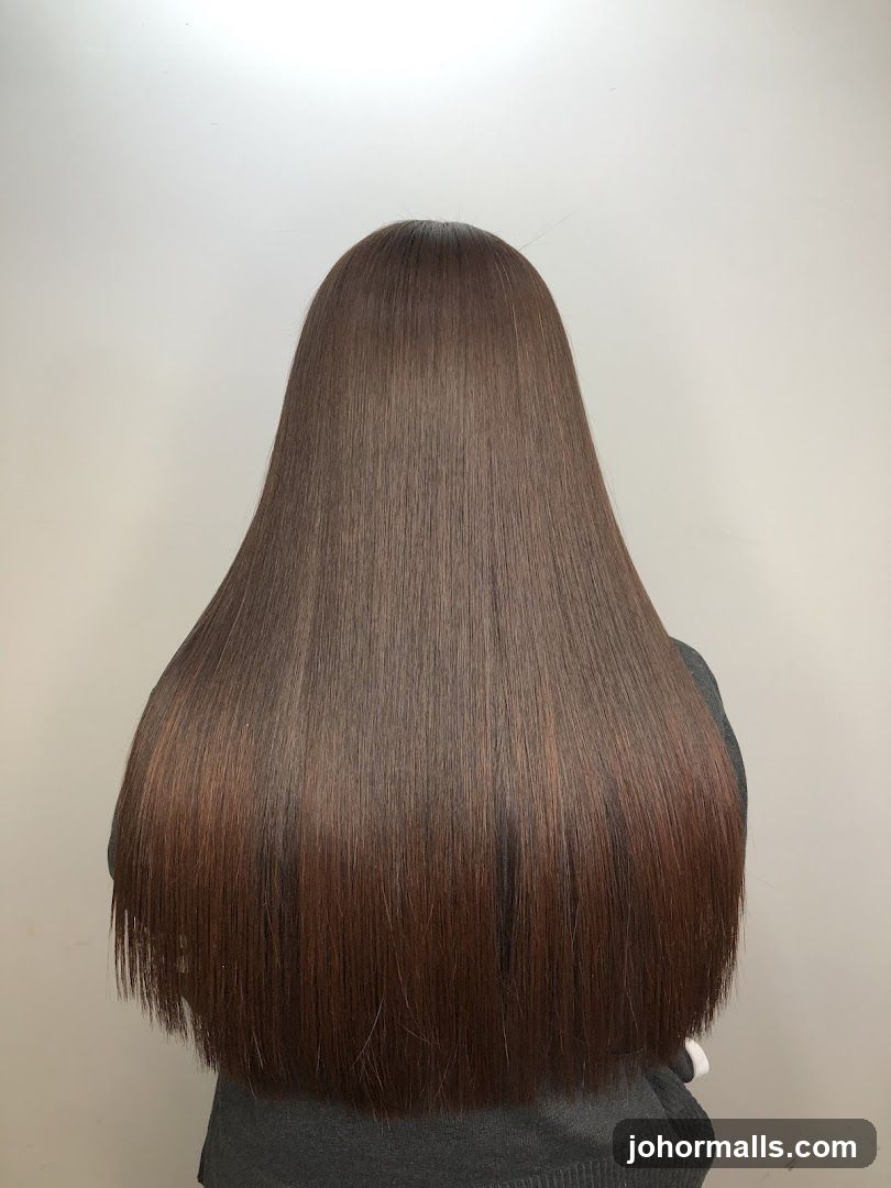 Long, Straight Brown Hair