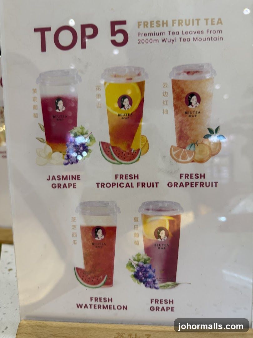TOP 5 FRESH FRUIT TEA